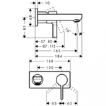 Смеситель для раковины Hansgrohe Metris S 31162000 хром