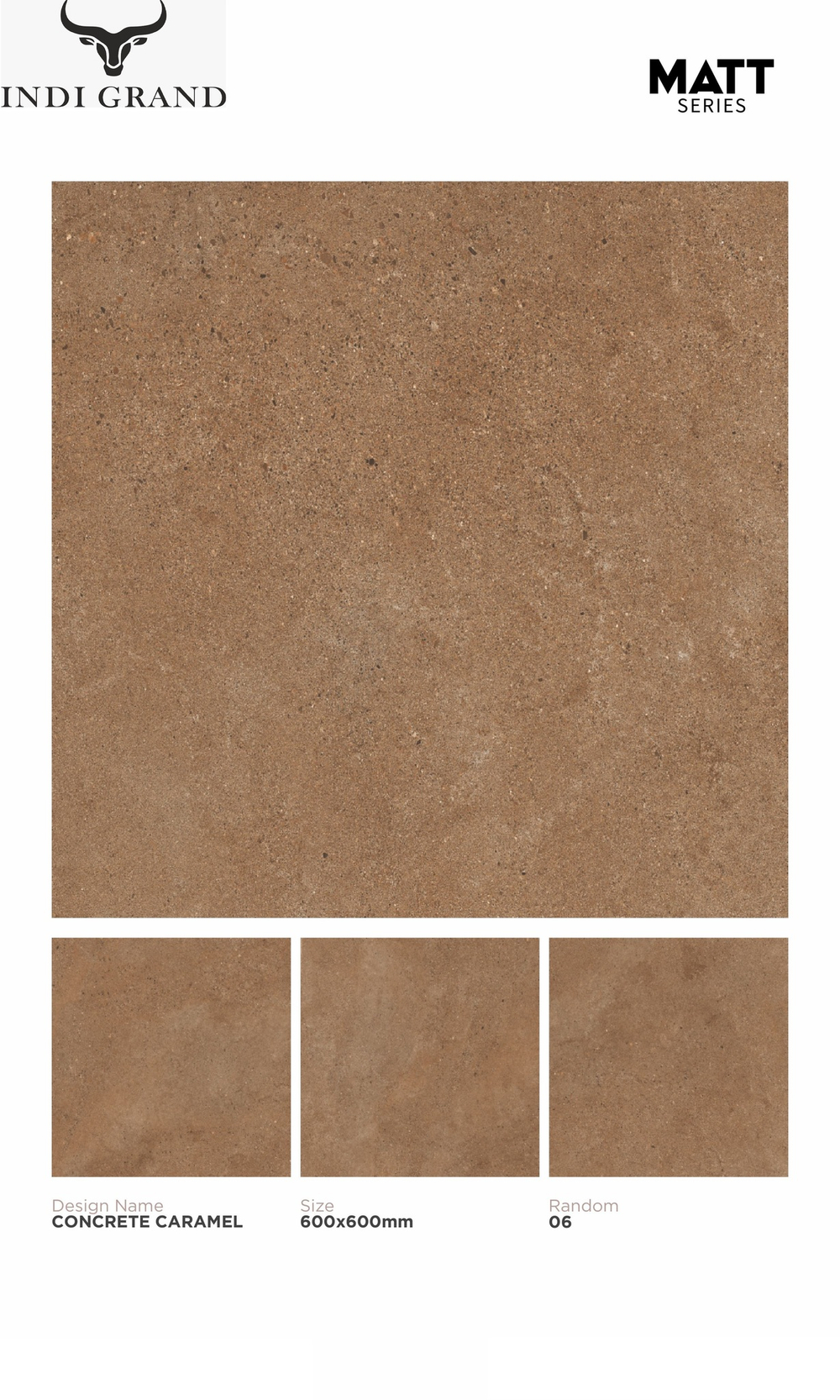 Керамогранит matt 60х60 concrete caramel