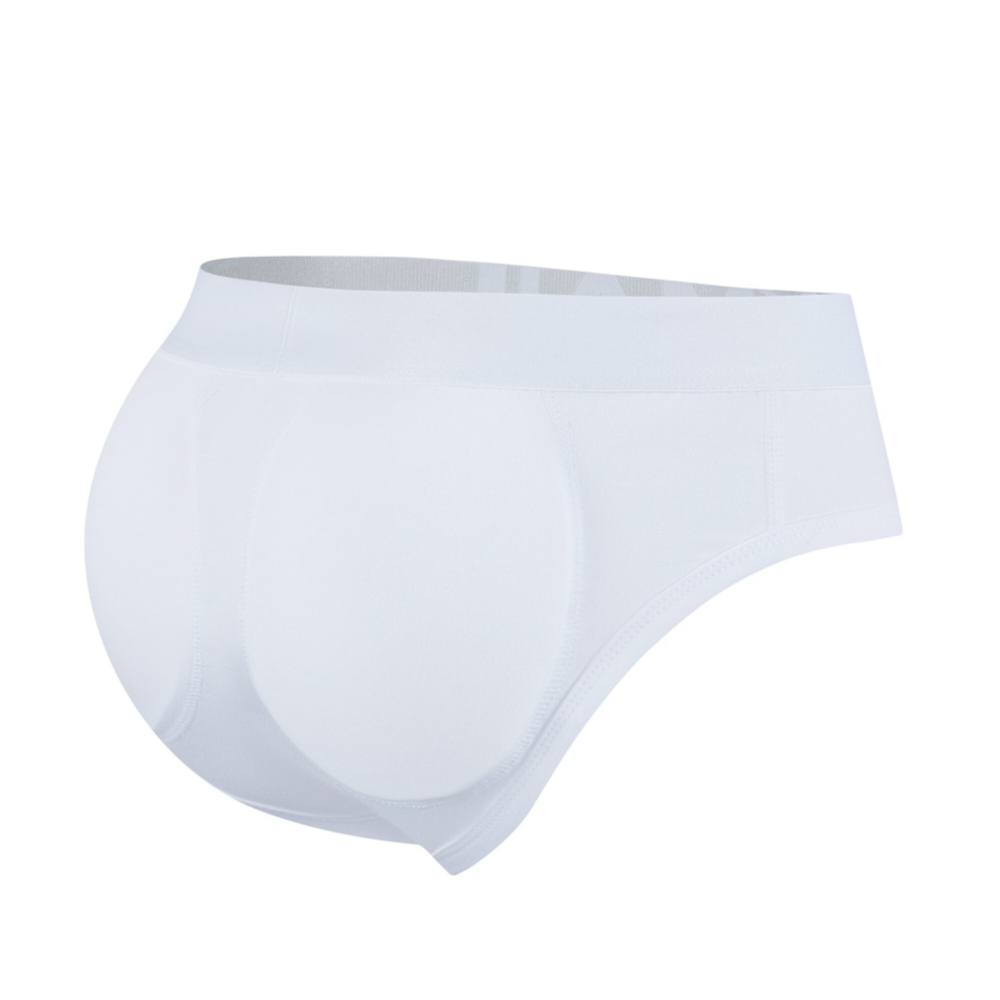 Мужские трусы брифы белые с push up JOCKMAIL JM2021-1