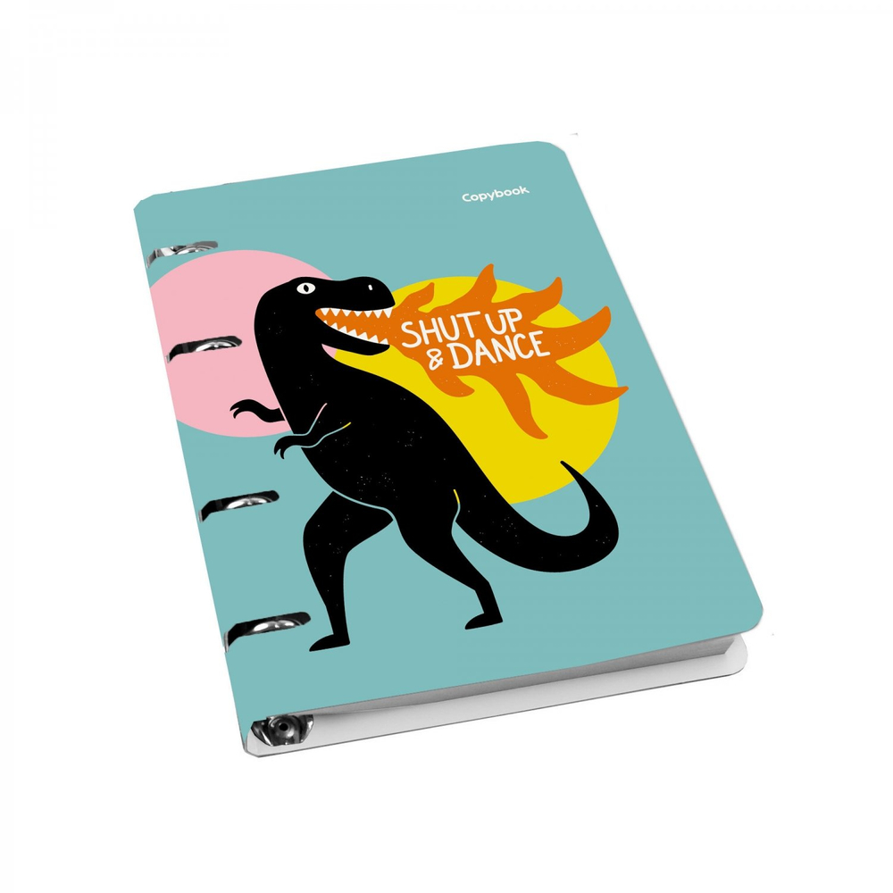 Тетрадь 100л., А5, клетка, Канц-Эксмо "Cute & Funny. Дизайн 13", кольца, глянцевая ламинация. микротекстура, съемный блок