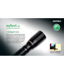 Умный фонарь Nextorch светодиодный MyTorch LED / 70 люмен / 1 x AA / USB подзарядка (nt-mtaa)