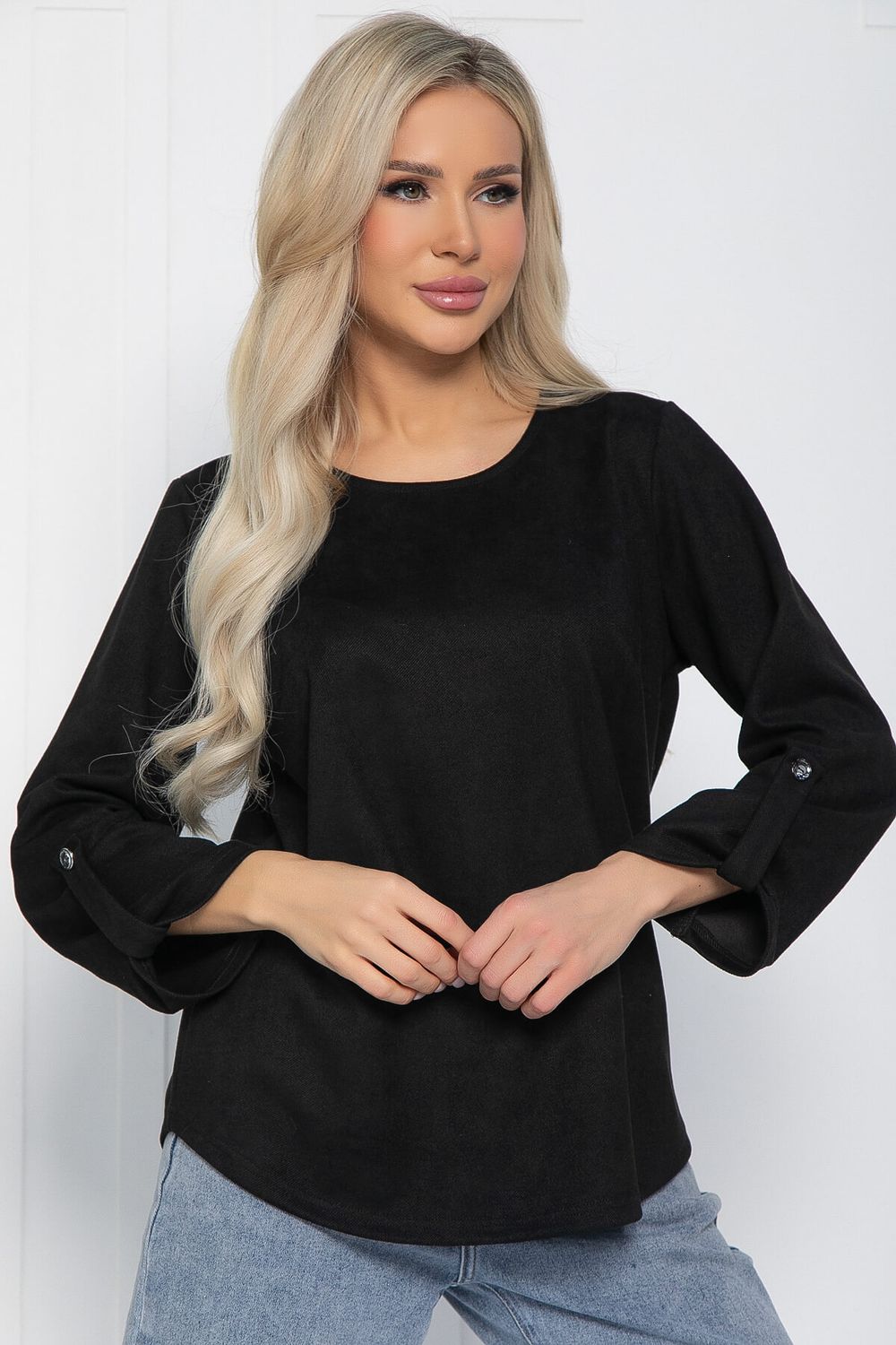 Блуза Линия успеха (черная) Б12558-12 LT Collection