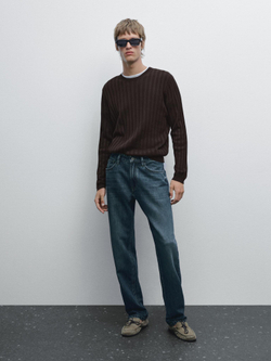 Massimo Dutti Зауженные джинсы, синий