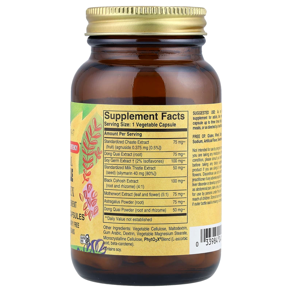 Solgar, травяной комплекс для женщин, 50 растительных капсул