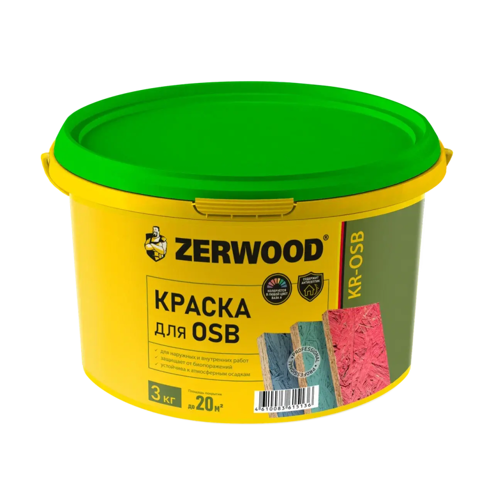 ZERWOOD KR-OSB  Краска для OSB 3кг (ИжСинтез)