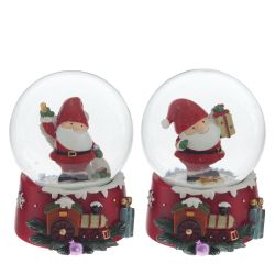 GAEM Фигурка декор в стекл шаре "Гном", D6 см, L7 W7 H8,5 см, 2в.