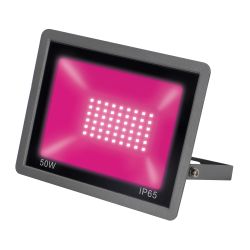 ULF-P42-50W-SPBR IP65 180-260V BLACK Прожектор для растений светодиодный. Спектр для рассады и досвечивания в период роста. Цвет черный. TM Uniel