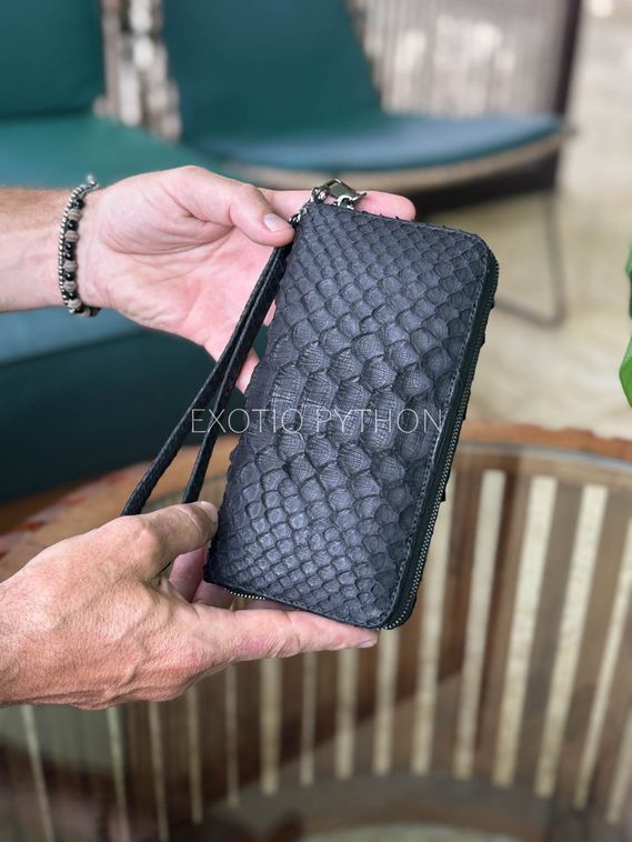 Мужской кошелек из кожи королевского питона WA-233