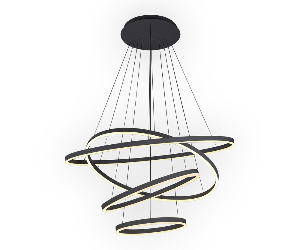 Kink Light 08204,19A(4000K) Подвес димм. Тор черный Led 174W