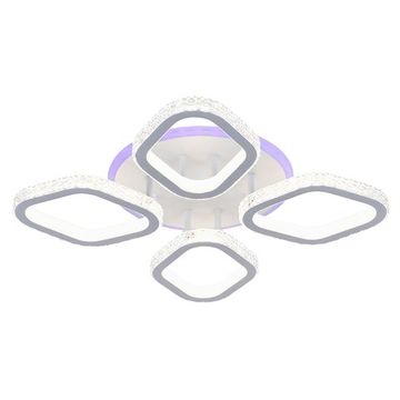 Потолочный светодиодный светильник 8044/4 WHT 136W+6,5W RGB белый Profit Light