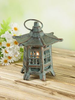 Iron Garden Декоративный фонарь Пагода под свечу для дачи