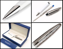 Шариковая ручка Waterman Carene, цвет: Contemporary white ST, стержень: Mblue