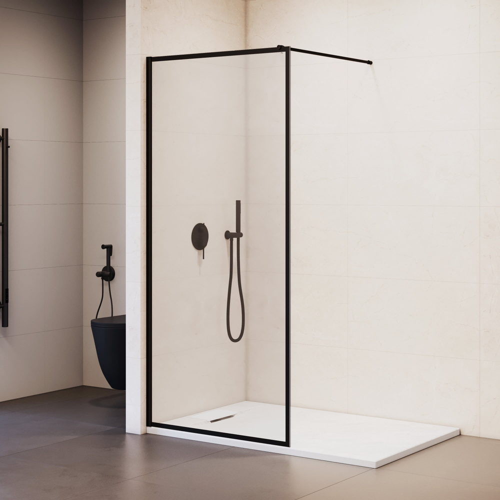 Душевая перегородка RGW WA-012B (Рисунок - черный принт, 800)