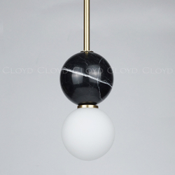 Подвесной светильник Cloyd AUSTA-C P1 / латунь - черн.мрамор (арт.11621)