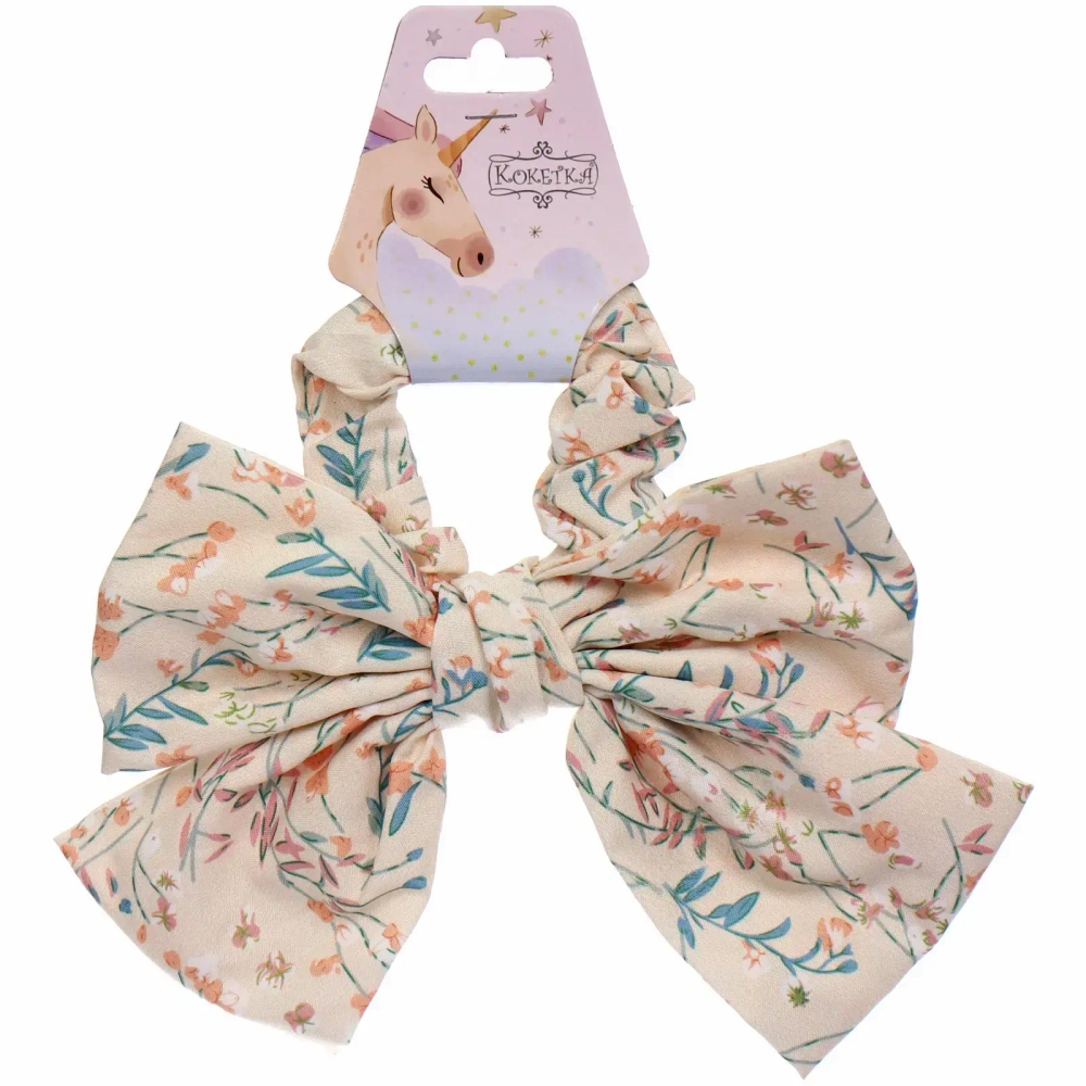 Резинка для волос «ПЕРСЕЯ», васельки, микс 6 цветов, d-8,5см (подвес Кокетка Единорог)