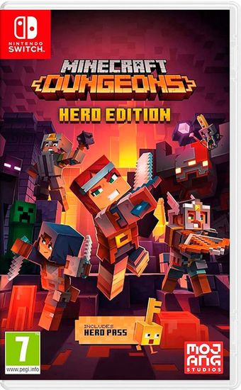 Minecraft Dungeons Hero Edition (Nintendo Switch, Русские субтитры, Б/У)