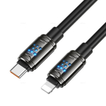 Кабель Type-C на Lightning 27W Hoco U143 (black) (Краснодар склад)