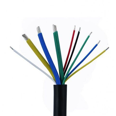 Провод кабель на мотор колесо на метраж S сечения 3x2.5мм2 + 6x0.2мм2 общий D 7мм