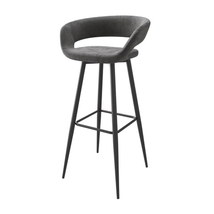 Стул барный BARNY-R 900, b28 ANTRACITE LUX/ЧЕРНЫЙ