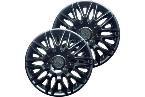 Колпак колеса R14 Пауэр черный (в мешке 4 упак) (LION)