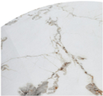 Стол М-City DISAUR Буено (Bueno) 120 Мрамор (Gloss Golden Jade Solid Ceramic), Черный