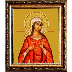 Пелагия Антиохийская святая дева мученица. Икона на холсте.