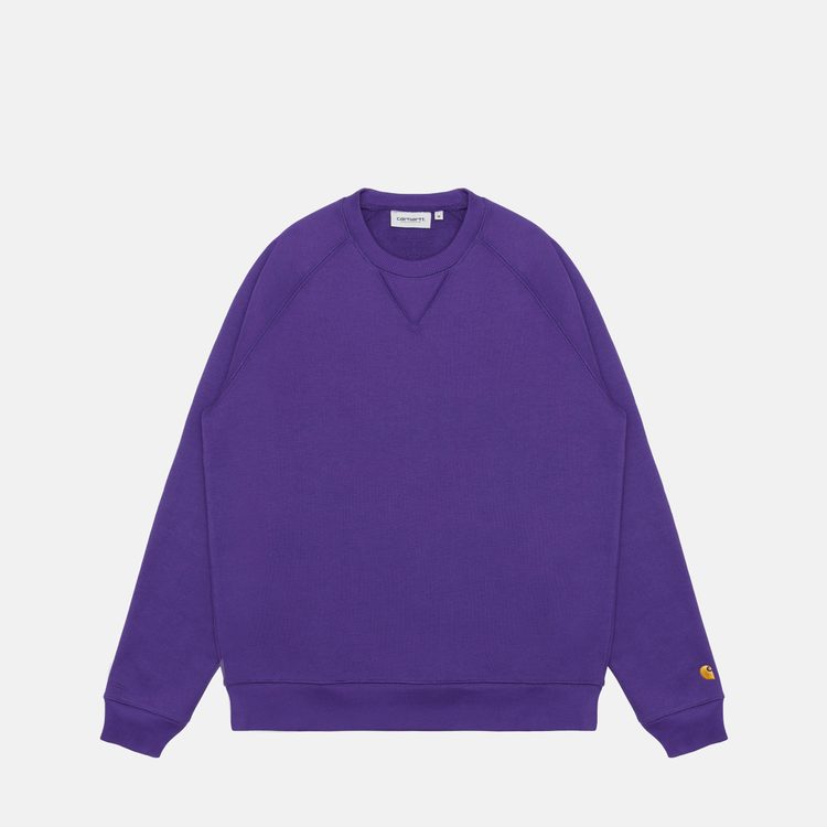 Толстовка мужская Carhartt WIP Chase Sweatshirt артикул:I033660_tyrian - купить в магазине Дайс