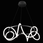 Citilux PYTHON CL220261 Люстра подвесная с пультом Чёрная