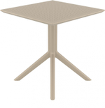 Стол пластиковый Siesta Contract Sky Table 70, бежевый