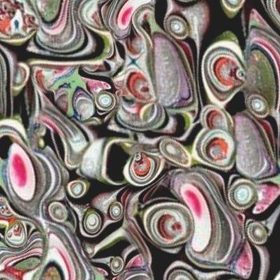 Разноцветные кружочки, натуральный камень