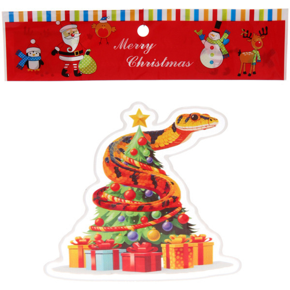 Наклейка на стекло «Елка» 20*20 см