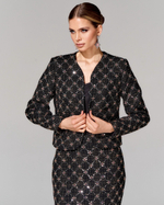 Укороченный жакет из премиального твида