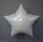 Г Шар звезда 36" / 91 см Пастель Белый (БГ-150)