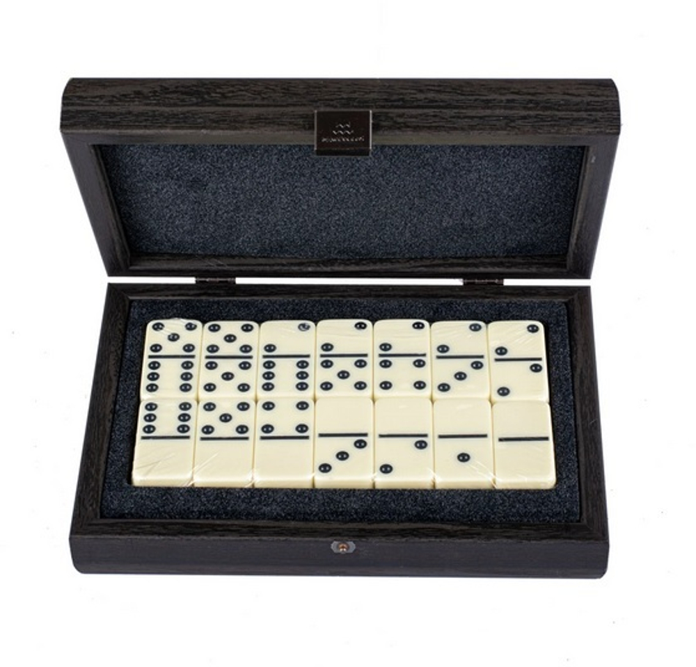 Домино 24x17см Manopoulos Dominoes темно-серый крокодил в деревянном ящике