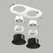 Комплект со светильником Lightstar Domino Round (214656+214607+214607+214006+214006) D6560707WMOD