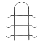 Подставка для кружек, мет-л, 19.5х18.5х4 см, 6 крючков, Мультидом, AN52-43