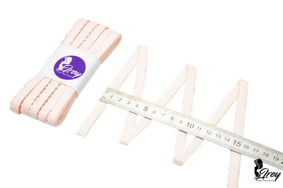 906 641/10 ОПТ Резинка отделочная Lauma Fabrics, 10 мм, пастельно-розовый 906