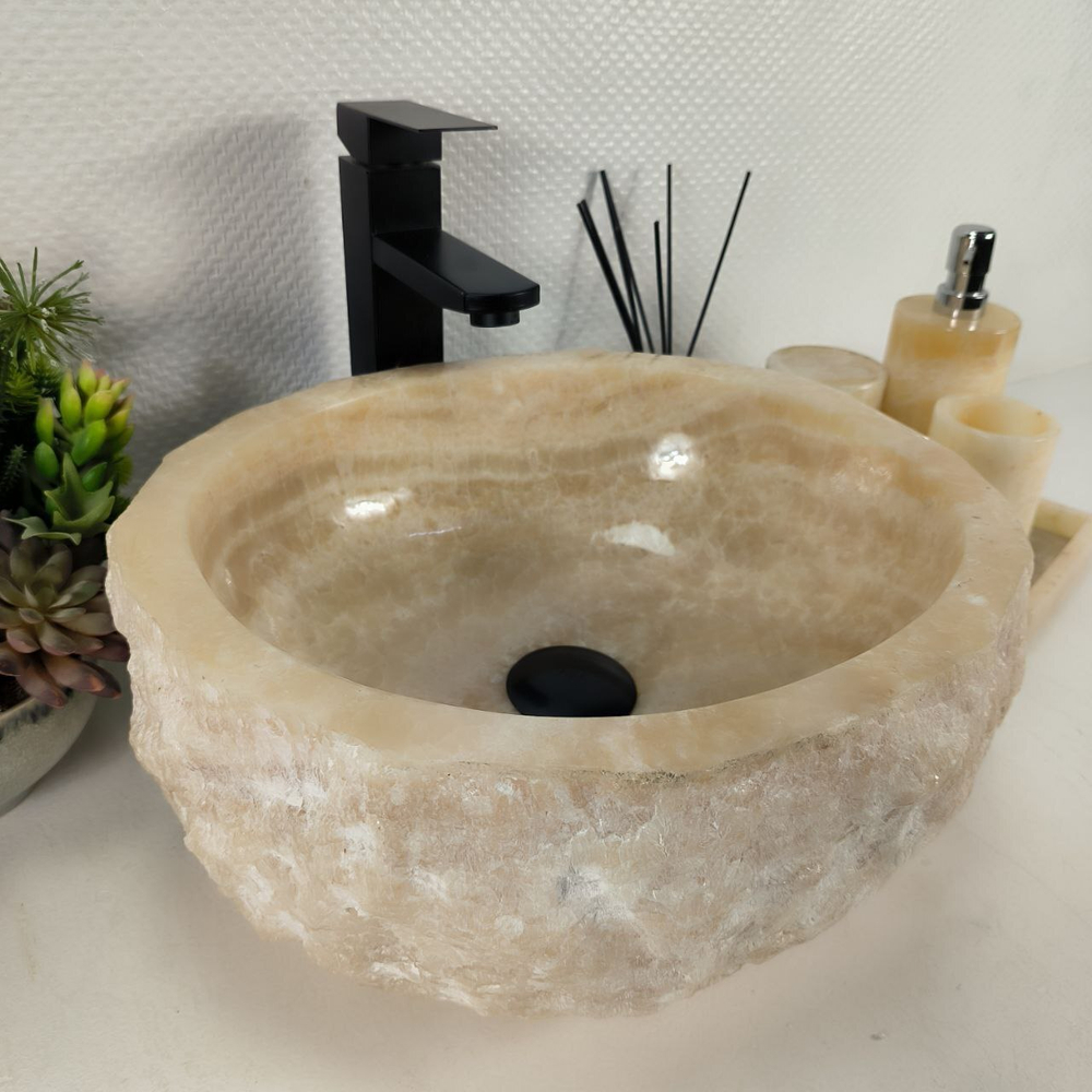Раковина из оникса Erozy Yellow EO-64538 40*36*16 0159