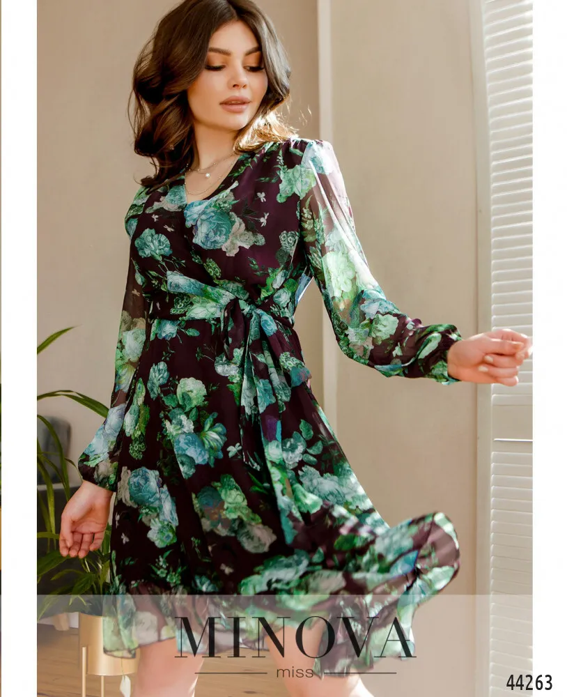 Платье 4121-зеленый Minova