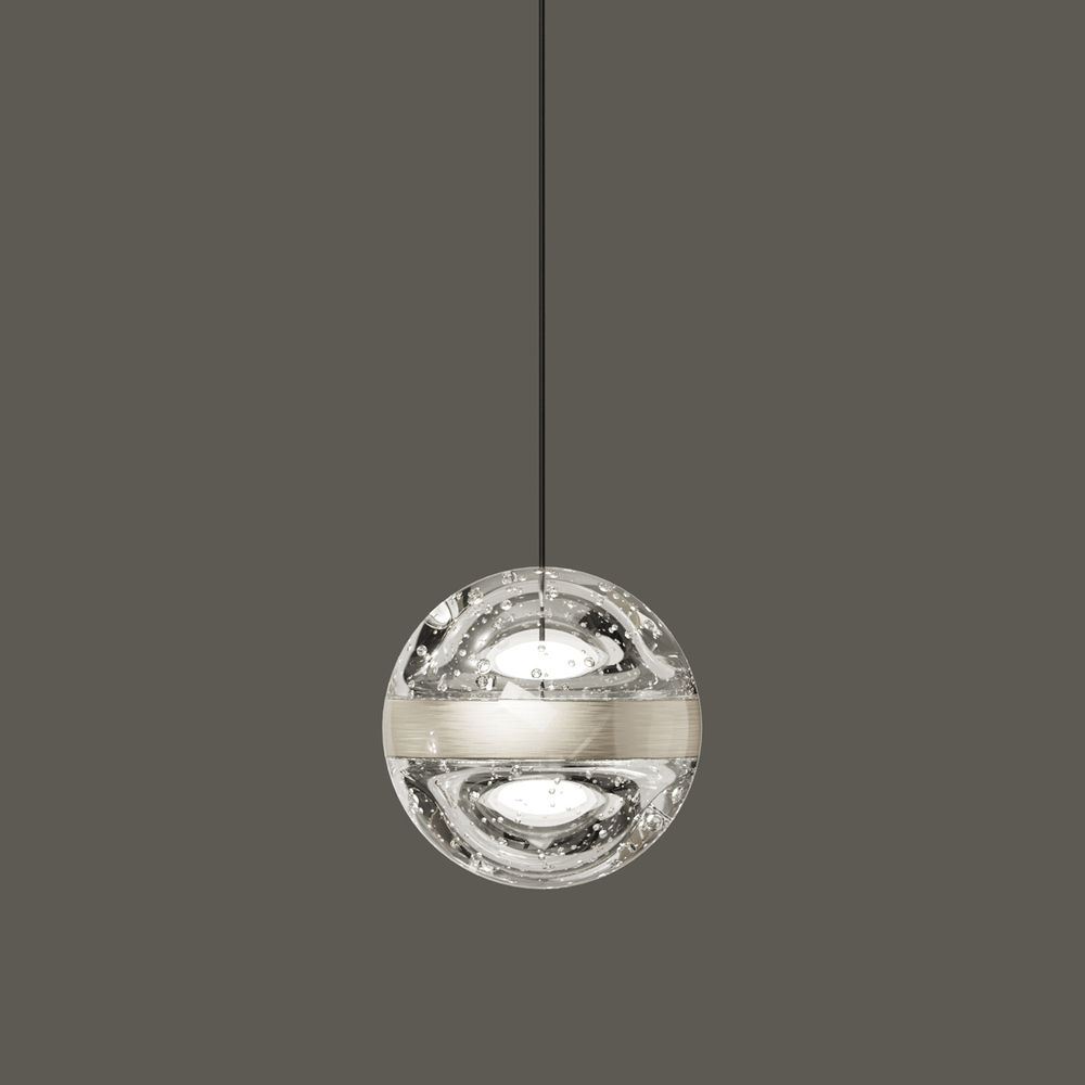 Подвесной светильник MD23030088-1A nickel/clear