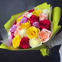 Flower bouquet of 25 Ecuadorian roses mix