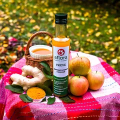 Уксус яблочный с имбирем и куркумой годичной выдержки / 250 мл