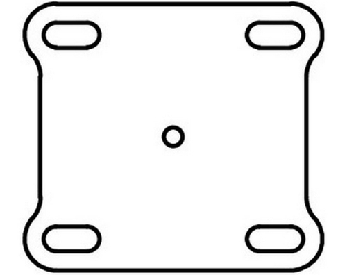 Фланец квадратный 170х170х6 мм (ПЗ)