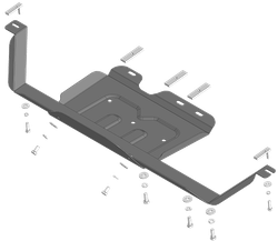 Защита раздаточной коробки. 2 мм, Сталь. для Jac T9 2024-н.в., Motodor.78318