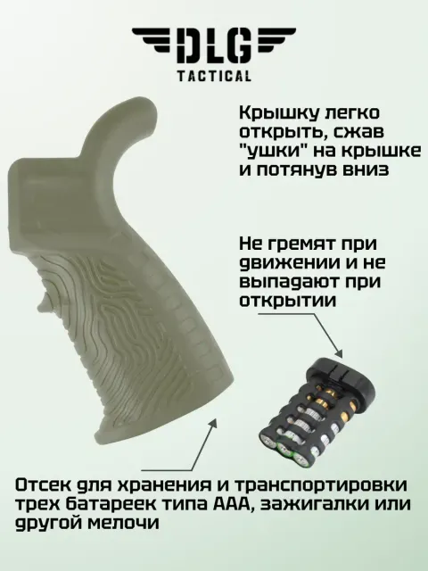Пистолетная рукоятка AR15 и M16 прорезиненная