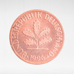 Germany, 1 Pfennig, 1996, (Hamburg Mint - "J"), XF