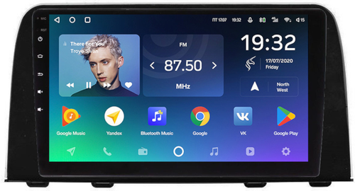 Магнитола для Honda CR-V 2017+ - Teyes CC2 PLUS монитор 9" QLED, Android 10, Быстрая, SIM-слот