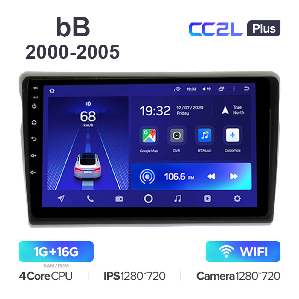 Teyes CC2L Plus 9" для Toyota bB 2000-2005