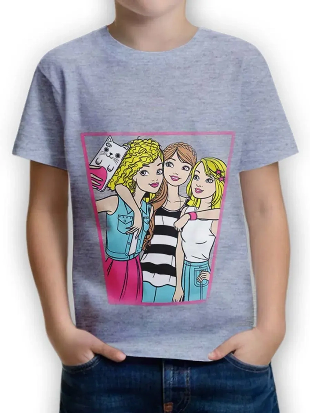 Футболка для садика и школы.девочка.1шт.