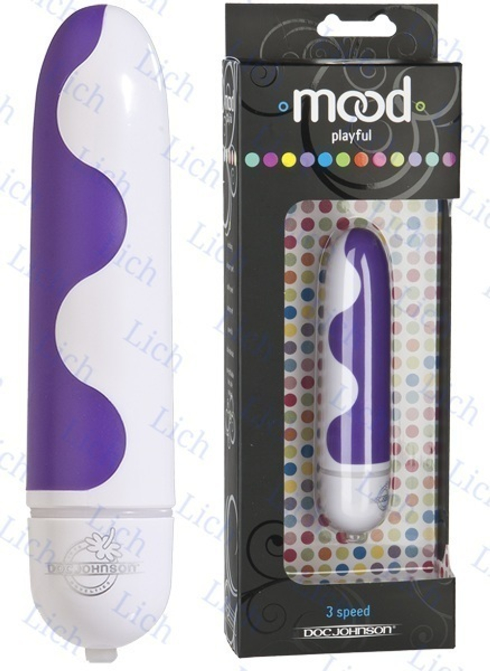 Вибратор из сочетания двух материалов MOOD PLAYFUL